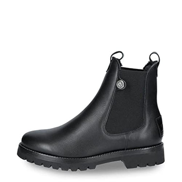 Panama Jack Damen Chelsea Boots Francesca Igloo, Frauen Stiefeletten,Lammfell,Ohne Verschluss,uebergangsstiefel,Schlupfstiefel,Schwarz,39 EU / 6 UK im Sale